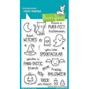 Lawn Fawn Clear Stamps 4"X6"-Spooktacular