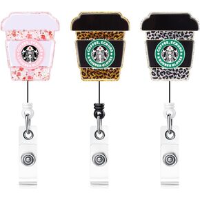 Badge Reel Holder Retractable with ID Clip for Nurse Nursing Name Tag Card Cute Funny Nursing Student Doctor RN Medical Assistant Work Office Alligator Clip