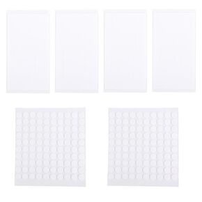 6 أوراق/860 PCS مربعات ونقاط الرغوة ذات الوجهين المزدوج ، منصات لزجة مزدوجة الوجهين لزجة ذاتية الزجاج ثلاثي الأبعاد.
