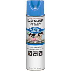Rust-Oleum 383019 طلاء رذاذ علامات على الماشية ، 17 أوقية ، أزرق فلوريسنت