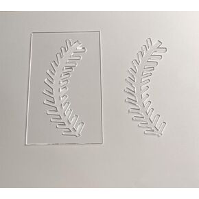 مجموعة من stencil طباعة البيسبول ، استنسل قميص مبيض ، استنسل أكريليك للبيسبول لاستنسل تي شيرت ، صياغة تسامي (10 ")