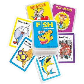 مجموعة Mini Card Set 12 قطعة - Go Fish ، و Hearts ، و Old Maid ، وألعاب الورق ، ولعب الأطفال ، والألعاب العائلية ، وفضلات الحفلات ، و Piñata stuffer ، و Carnival Award ، والعودة إلى اللوازم المدرسية - 2 بوصة لكل مجموعة