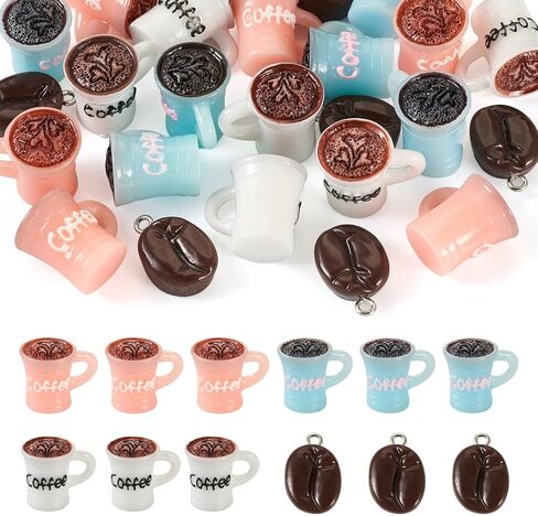 FASHEWELRY 20Pcs Resin Mini Coffee Cups Miniature Coffee Mugs White Plastic Coffee Drink Cups Dollhouse Food Miniatures for DIY Mini Kitchen Micro Landscape Accessories in Saudi Arabia