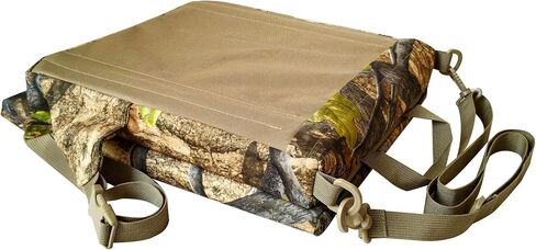 AUSCAMOTEK Camouflage Hunting and Stadium Seat Cushion with Backrest - 5cm Thick, Water-Resistant, Silent Material for Deer, Duck, Turkey Hunting, Fishing, Camping, and Outdoor Activities in Kuwait