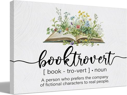 BIWSHA Floral Book Wall Art - Reading Nook Corner Decor, Book Lovers Gift Ideas, My Weekend is All Booked Canvas Wall Art Prints Poster Decor for Home Library Reading Room, 11x14 Inches Framed in Kuwait