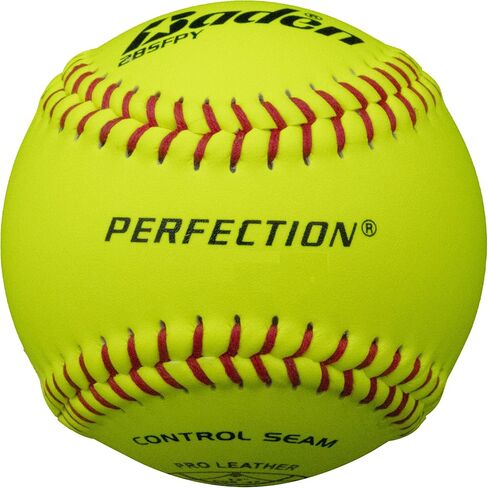 Baden Perfection Game Fastpitch Softballs, NFHS Approved (Dozen), Yellow, 12" in Kuwait