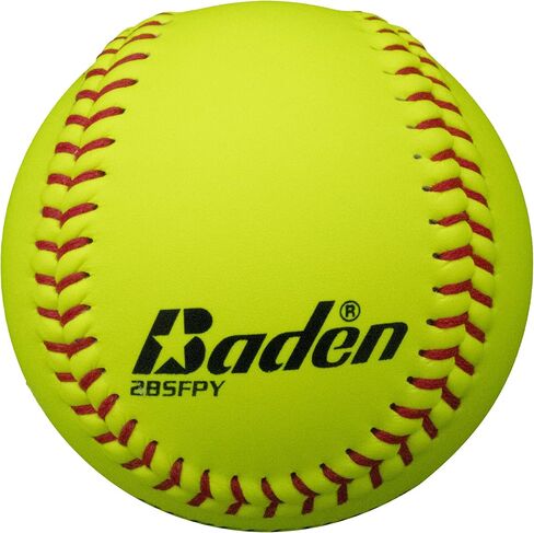 Baden Perfection Game Fastpitch Softballs, NFHS Approved (Dozen), Yellow, 12" in Kuwait