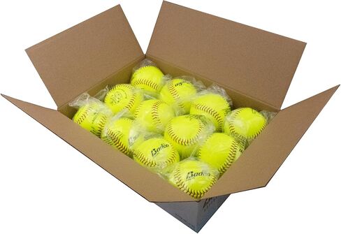 Baden Perfection Game Fastpitch Softballs, NFHS Approved (Dozen), Yellow, 12" in Kuwait
