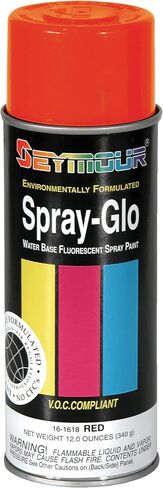 Seymour 16-1621 Spray-Glo Water Base Paints, Fluorescent Blue 12 Ounce (Pack of 1) in Kuwait