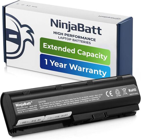 NinjaBatt Battery for HP 800049-001 K104 800010-421 KI04 KIO4 HSTNN-LB6R 17-G121WM TPN-Q160 TPN-Q158 TPN-159 TPN-Q161 TPN-Q162 HSTNN-DB6T HSTNN-LB6S - High Performance [4 Cells/2200mAh/33Wh] in Kuwait