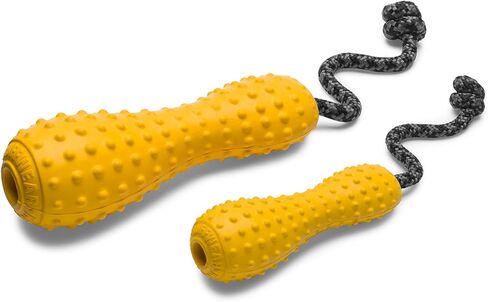 Ruffwear, Gourdo Natural Rubber Throw Toy for Dogs with Rope Handle, Campfire Orange, Large in Kuwait