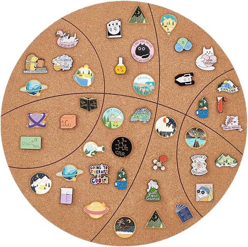 BENECREAT 11.8x11.8 Inch Basketball Cork Board, Burlywood Bulletin Board Round Office Board for Wall Cork, Wall Mounted Notice Pin Board for School, Home & Office in Saudi Arabia