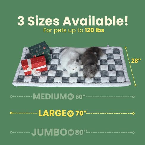 Cattasaurus Pet Couch Cover, Washable Sofa Protector for Cats & Dogs, Pet-Friendly Couch Mat for Cats & Dogs Up to 120lbs (Jumbo, Blue Grey) in Kuwait
