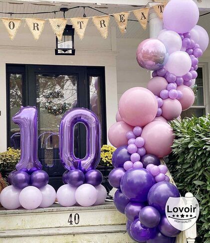 Purple 11 Number Balloons, 40 Inch Giant Number 11 Balloons Foil Mylar Helium Purple Number Balloons for 11th Birthday Party Supplies Anniversary Event Celebration Decorations in Saudi Arabia