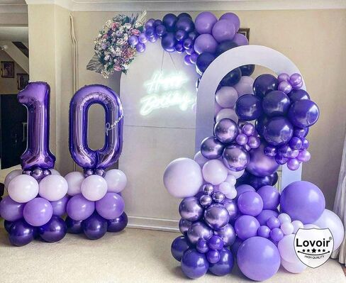 Purple 11 Number Balloons, 40 Inch Giant Number 11 Balloons Foil Mylar Helium Purple Number Balloons for 11th Birthday Party Supplies Anniversary Event Celebration Decorations in Saudi Arabia