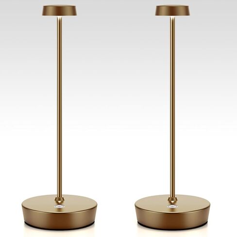 Rechargeable Table Lamp Cordless Battery Operated LED Light 5000mAh 3-Level Brightness Portable Desk Lamps Waterproof Touch Control Indoor Outdoor Use for Patio Home Restaurant (2-Brown) in Saudi Arabia