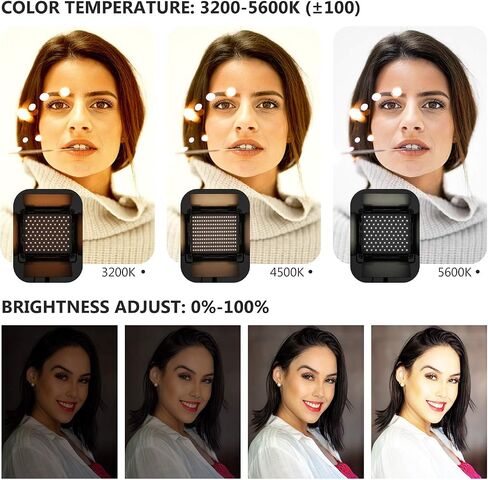 NEEWER Upgraded 660 PRO II RGB LED Video Light with App Control&Stand Kit, 2 Pack Constant 50W No Color Shift/1% Precise Min Dimming/360° RGB/CRI97+/3200K~5600K for Game Streaming YouTube Photography in Kuwait