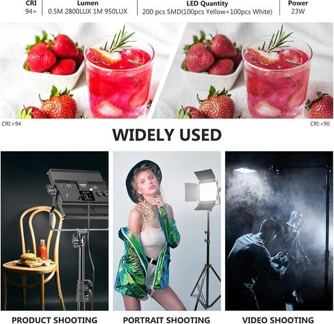 NEEWER Upgraded 660 PRO II RGB LED Video Light with App Control&Stand Kit, 2 Pack Constant 50W No Color Shift/1% Precise Min Dimming/360° RGB/CRI97+/3200K~5600K for Game Streaming YouTube Photography in Kuwait