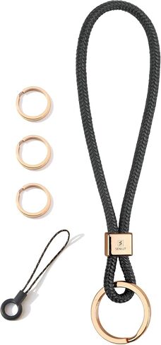 Senlly Wristlet Lanyard Strap للمفاتيح ، حامل مفاتيح المعصم الأصلي للتصميم البسيط in Kuwait