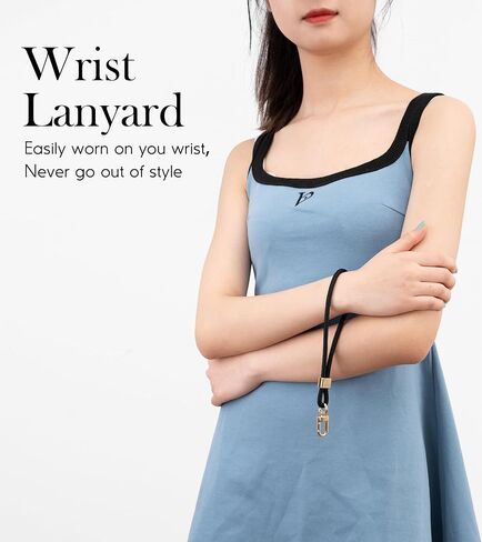 Senlly Wristlet Lanyard Strap للمفاتيح ، حامل مفاتيح المعصم الأصلي للتصميم البسيط in Kuwait