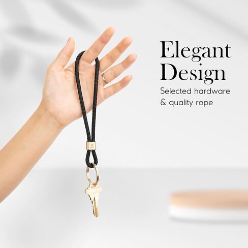 Senlly Wristlet Lanyard Strap للمفاتيح ، حامل مفاتيح المعصم الأصلي للتصميم البسيط in Kuwait