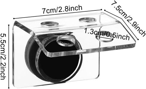 MiOYOOW Coral Frag Holder, 4/8 Plug Holes Acrylic Coral Frag Rack with Magnetic Suction Cup for Aquarium Household Fish Tanks in Saudi Arabia