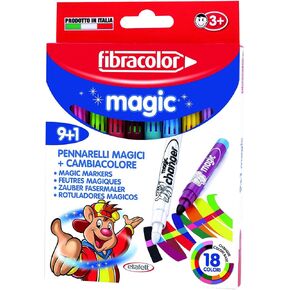 Magic Pack of 9 Magic Ink Pens with Chunky Tip + 1 Colour Changing Marker