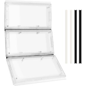 3-Panel Airseal Pet Door Replacement Flap,Compatible with Ideal Pet Product 10.25"x15.75" Extra Large Pet Door,Easy Installation,Durable Rubber Strip,VIP Pet Door Replacement Flap