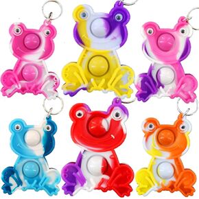 30 Frog Fidget Pop Gifts Prizes For Kindergarten Kids,Bulk Mini Birthday Graduation Summer Party Favors for Classroom students