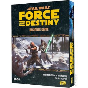 Edge Studio Star Wars - Force and Destiny: Game Beginner Ignshesabers الخاص بك واكتشف قدرك من مصيرك! لعبة لعب الأدوار الخيال العلمي ، تتراوح أعمارهم بين 10+ ، 3-5 لاعبين ، وقت اللعب لمدة ساعة واحدة ،