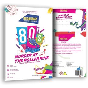 Murder at The Roller Rink: an 80s Teen Murder Mystery Game | 1980s Themed Murder Mystery Games for Adults & Teens | Flexible 4-20+ Players | Physical Game Kit