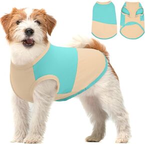 BRKURLEG Dog Cooling Shirt, Sun Protection Dog Shirts, Breathable Quick Dry Sleeveless Vest for Small to Large Dogs & Cats, Lightweight Summer Clothing for Outdoor Activities, Bluegreen, L