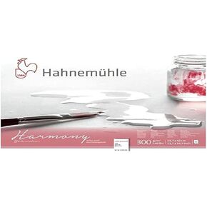 Hahnemuhle Harmony Watercolor Block Cold Pressed 7x10 inches 12 Sheets,White