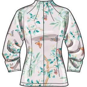 Simplicity Misses' Fitted Tops Sewing Pattern Kit, Code S9705, Sizes 16-18-20-22-24, Multicolor