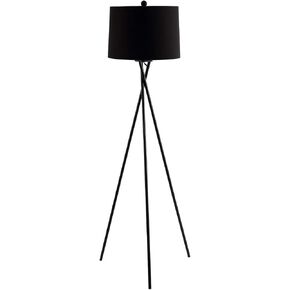 SAFAVIEH FLL4084A Lighting Collection Parsen Black Tripod 62-inch (LED Bulb Included) Floor Lamp