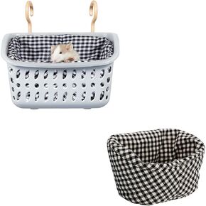 JWShang Small Rat Hammocks for Cage Chew Proof, Rat Warm Bed, Small Animal Hanging Hammock, Rat Cage Accessories for Small Animals Rat, Mouse, Guinea Pig, Chinchilla, Sugar Glider, Ferret