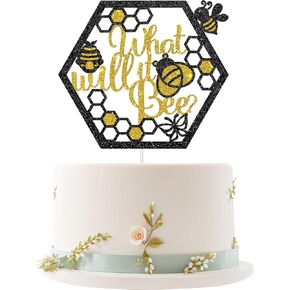 What Will It Bee Cake Topper, Bee Theme Baby Shower Gender Reveal Party Decorations, Mommy to Bee Sign Cake Decor, Pregnant Announcement Party Supplies