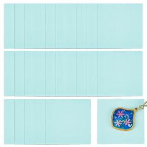 أشرطة راتنجات Olycraft 40pcs 2.7x2.2inch الأشعة فوق البنفسجية الشريط الورقي اللزج غير سلس ، شريط لاصق ، شريط راتنج الايبوكسي الأخضر للإطار المعدني المفتوح ، وضع حرفة مديرة ،