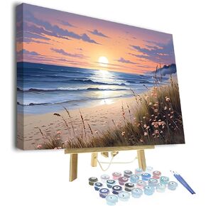 TUMOVO Paint by Numbers Kit for Adults Book Shelf Adult Paint by Number with Brushes Many Books Bookshelf Plant Painting Oil Paint by Numbers DIY Painting Art Crafts for Home 16x20 in