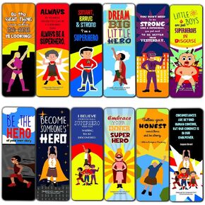 Creanoso Colorful Motivational Positive Encouragement Bookmarks Cards (12-Pack) - Stocking Stuffers Premium Quality Gift Ideas for Children, Teens, & Adults - Corporate Giveaways & Party Favors in Saudi Arabia