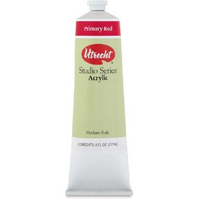 Utrecht Studio Series Acrylic Paint - Red Primary ، 237 مل أنبوب
