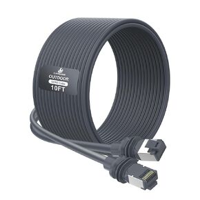 200FT Starlink Gen3 Cable, Outdoor Standard V3 Cable for Starlink Kit, 26AWG 100% Oxygen-Free Copper, Waterproof, Replacement Gen 3 Extension Cable for Starlink Rectangular Satellite V3 Accessories