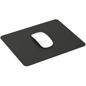 HumanCentric Black Leather Mouse Pad - Premium Ultra Thin Vegan Leather Desk Mat Mousepad, Home or Office Mouse Pads for Desk, Desk Protector for Computer Mouse Pad, Small Mouse Pad 11.25" x 9.25"