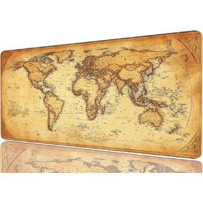 Bookshelf Gaming Mouse Pad Magical Book Goth Skull Vintage Mousepad Large Gaming Mouse Pad Laptop Keyboard Mat Non-Slip Rubber Base Keyboard Desk Pad for Home Office Study Game 31.5"x11.8"