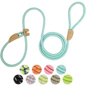 Durable Slip Leads for Dogs, Nylon Slip Lead Rope Dog Leash Heavy Duty for Agility Training, Adjustable 6 Ft X 3/8 Inch Comfortable Training Leash for Small Medium Pets in Saudi Arabia
