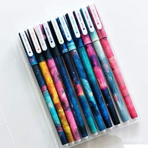 SENCOO 10 PACK لطيف ملونة الحبر الهلام الأقلام للنساء - كرة أسطوانة ذات ملونة متعددة اللون لكتابة مجلة Bullet - هدايا للأطفال ، الفتيات ، الأطفال ، الطلاب - الجائزة المدرسية