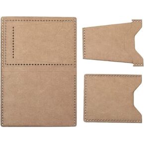 CASE MINI CARD CASE Kraft Paper قالب أفقي بسيط للمحفظة الجلدية مجموعة أدوات DIY Craft Craft Model