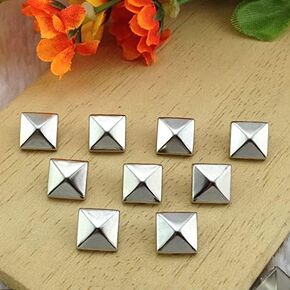 مزيج الألوان 100pcs 9mm الهرم الهرم ديي المعادن برشام ترشيد ومسامير لأحذية الملابس أكياس الملحقات - (اللون: الأرجواني)