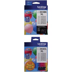 خرطوشة حبر Brother Printer ، Black & Cyan/Magenta/Yellow