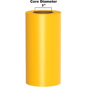(On Sale) Kingston Premium Ink Ribbon on 1" Core, Yellow, 4.3" x 984' for DuraLabel Pro, LabelTac Pro, VnM SignMaker, SafetyPro, Viscom and Others